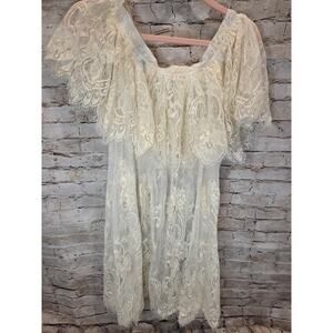By Together Tunic Lace Top Size 2XL Boho Vintahe Style NWoT